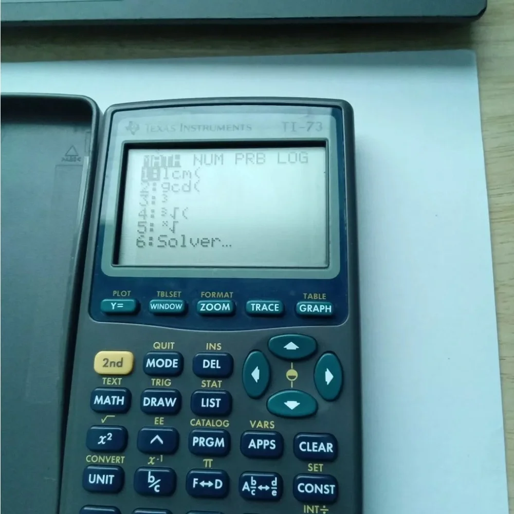 Texas Instruments TI 73 Graphing Calculator with Cover Tested Calculus - Picture 9 of 11